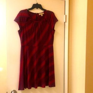Michael Kors red and navy dress size L